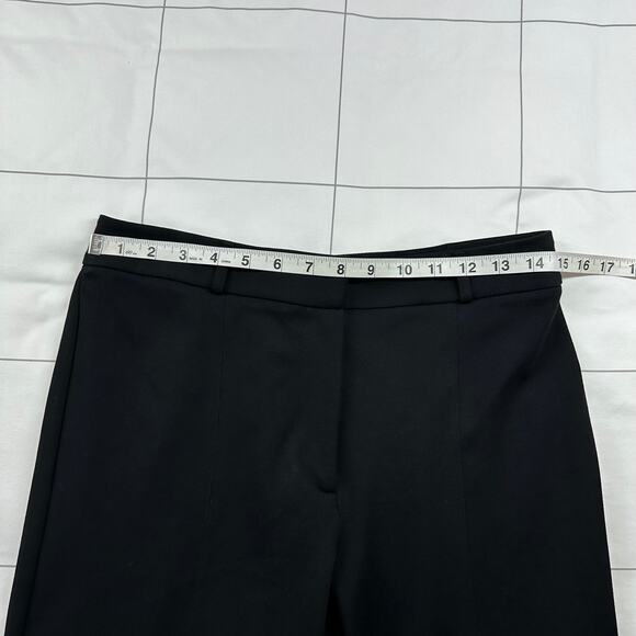 J. McLaughlin Dress Pants Womens 6 Black Deanne Front Slit Straight Leg Solid - Picture 7 of 12